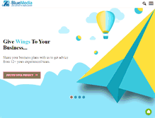 Tablet Screenshot of bluemediallc.com